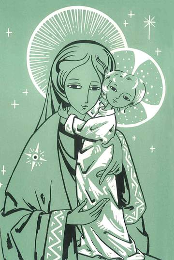 Featured card of the day: Virgin and Child / An Mhaidean agus and Leanbh