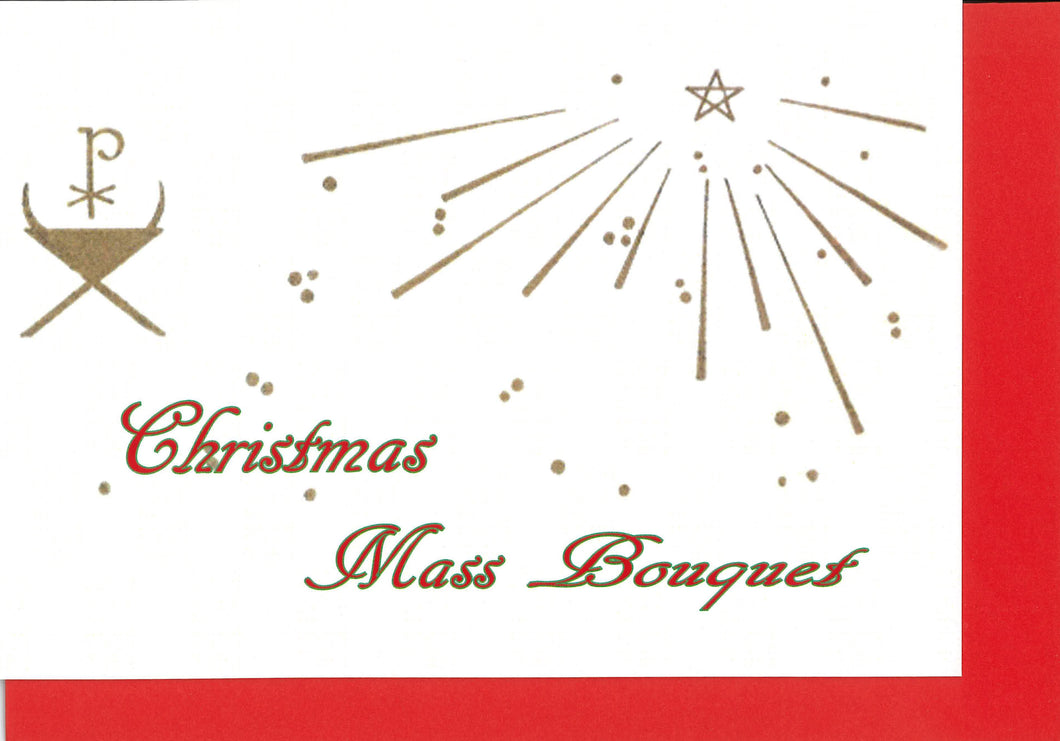 C26 Christmas Mass Bouquet Card