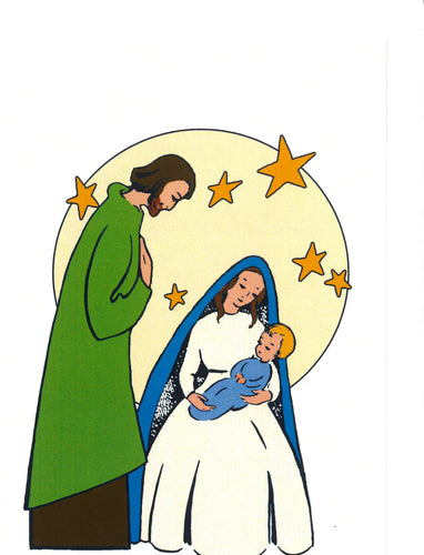 C84 Pack of 5 Christmas Cards (Birth of Jesus)