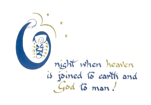 C88  Pack of 5 Christmas Cards (O night when heaven)