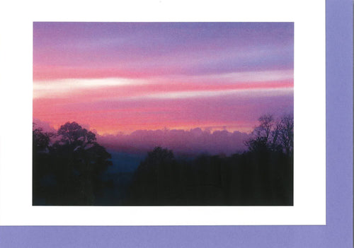 MMN07 Red Sky (Pack of 4 with coloured envelopes)