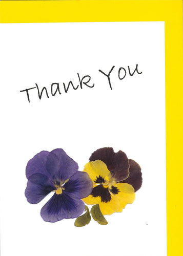RP16C Thank You - Pansies (Pack of 4)