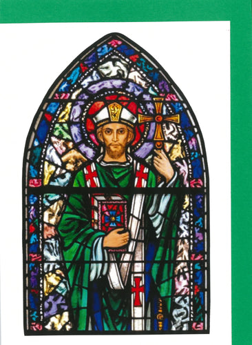 ST P03 St Patrick in Stained Glass (Pack of 4)