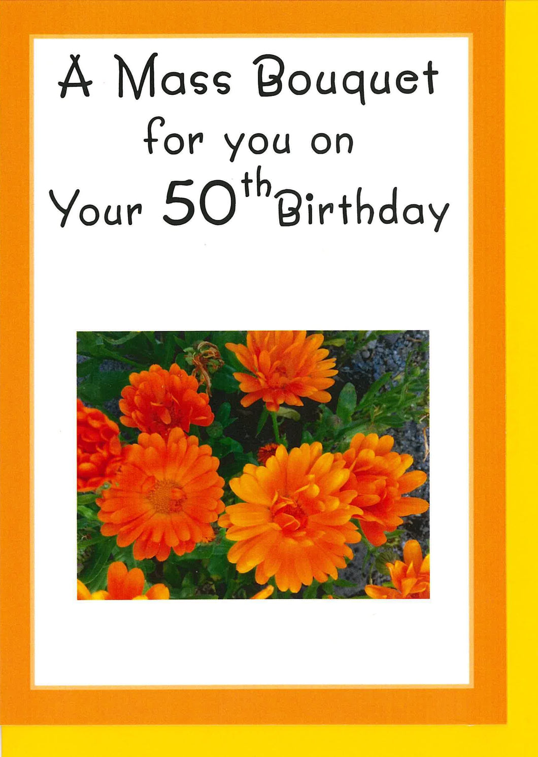 RP62g 50yr Mass card for 50th Birthday