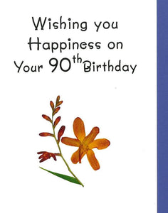 RP62g 90yr Mass card for 90th Birthday