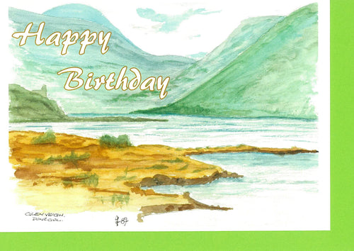 JF02 Glenveigh Landscape Birthday Card (Pack of 4)