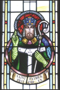 P11 St Patrick - Stained glass (Pack of 4 Bilingual)