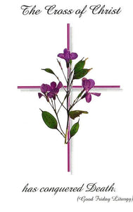 RP 4d Cross of Christ Sympathy Mass Card